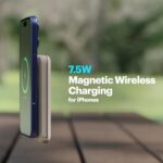 Stuffcool Click Trio 10000mAh Magnetic Wireless Powerbank with Apple Watch Charging Module and Aluminium Stand, 15W Wireless & 20W PD Fast Charging with Built-in Type-C Cable - Image 5