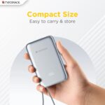 Neopack Powerlink 15W Magsafe, 10000 mAH Magnetic Wireless Power Bank with Digital Display for iPhone 12/13/14/15/16/17 Series and 20W Fast Charging for USB-C Enabld Devices (Silver) - Image 3