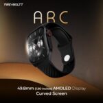 Fire-Boltt ARC 49.8mm (1.96 inch) AMOLED Always On Curved Display Smart Watch, Bluetooth Calling, Wireless Charging, 100+ Sports Modes, Water-Resistant 100+ Cloud Watch Faces (Black) - Image 3