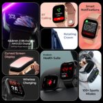 Fire-Boltt ARC 49.8mm (1.96 inch) AMOLED Always On Curved Display Smart Watch, Bluetooth Calling, Wireless Charging, 100+ Sports Modes, Water-Resistant 100+ Cloud Watch Faces (Black) - Image 4