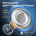 EarFun Air Pro 3 Noise Cancellation Earbuds ANC Wireless 2023 VGP Gold Award, Qualcomm aptX Adaptive Sound, 6 Mics CVC 8.0 ENC, Bluetooth 5.3, Multipoint Connection(Black) - Image 4