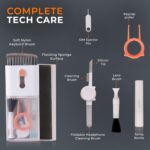 Robustt 10-in-1 Tech Cleaning Kit � Mobile & Laptop Cleaner Set for Phone, Keyboard, AirPods, and More - Includes Keycap Puller, SIM Ejector Pin, Foldable Cleaning Pen, Spray Bottle & More (Pack of 1) - Image 4