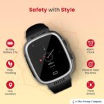 Senior Fall Detection Smartwatch, 4G LTE GPS Tracker, SOS Emergency Calling, Health Monitor with BP/SpO2/Heart Rate, 10.7mm Sturdy Body, Black/Silver (Colors or Side Buttons May Vary) - Image 4