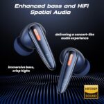 truke New Launch Crystal Bass True Wireless in Ear Earbuds with 13mm Drivers, 70H Playtime Fast Charge, Made in India, HiFi Sound TWS, 40ms Low Latency, 4Mics ENC, BT 5.4 (Cobalt Blue) - Image 4