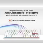 Cosmic Byte CB-GK-37 Firefly TKL Mechanical Gaming Keyboard | Per-Key RGB | 3 PIN Swappable Outemu Red Switches | Upgraded with Detachable USB-C Port | Macro & Software Support (White) - Image 4