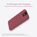 Beetel Volte Series PB10 10000mAh Power Bank 22.5W Fast Charging | Triple Output QC3.0, PD3.0 & PPS | Pass Through Charging | Designed for Apple iPhone, Samsung, OnePlus and All Smartphones | Wine - Image 3