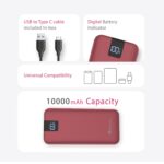 Beetel Volte Series PB10 10000mAh Power Bank 22.5W Fast Charging | Triple Output QC3.0, PD3.0 & PPS | Pass Through Charging | Designed for Apple iPhone, Samsung, OnePlus and All Smartphones | Wine - Image 5