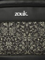 ZOUK Lattice Lace Printed Vegan Leather Black Pro backpack | Laptop Backpack 15.6 Inch | Large 18.7 L - Image 6