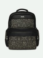 ZOUK Lattice Lace Printed Vegan Leather Black Pro backpack | Laptop Backpack 15.6 Inch | Large 18.7 L - Image 7