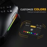 Manba One Interactive Screen Wireless Gaming Controller for PC/Switch/iOS/Android,Hall Effect Stick & Trigger,RGB Lighting,Remappable Buttons,1800mAh with Charging Dock (Deep Black) - Image 5