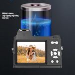 Zunate 4K Mirrorless Digital Camera for Photography, 48MP Vlogging Cameras with 18X Digital Zoom, Manual Focus Video Camera with Non Slip Grip, Compact Vlog Travel Camara - Image 4