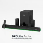 GOVO GOSURROUND 970 | 525W Soundbar, 5.1 Channel Home Theatre with Dolby Audio, 6.5" subwoofer, Opt, AUX, USB & Bluetooth, 5 Equalizer Modes, Stylish Remote & LED Display (Platinum Black) - Image 4