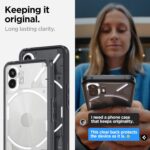 Spigen Ultra Hybrid for Nothing Phone (2) Case, Transparent Nothing Phone (2) Back Cover - TPU+Poly Carbonate｜Space Crystal - Image 4