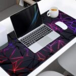 DARSHANAM WORLD Gaming Mouse Pad, 80 x 30 cm Large Desk Mat, Black, Anti-Slip Rubber Base, Water Resistant, for Work from Home, Office, Gaming Mousepad (3D Design) - Image 3