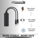 Speedio POE Splitter Adapter – 48V to 12V Power Over Ethernet IEEE 802.3af Compatible | RJ45 + DC 5.5mm x 2.1mm Connector for IP Camera, Access Point, Router, and Non-POE Devices (1) - Image 4