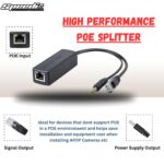 Speedio POE Splitter Adapter – 48V to 12V Power Over Ethernet IEEE 802.3af Compatible | RJ45 + DC 5.5mm x 2.1mm Connector for IP Camera, Access Point, Router, and Non-POE Devices (1) - Image 5