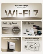 Cudy Dual Band BE3600 Wi-Fi 7 Router WR3600E 4 Gigabit Ports, 2.0 GHz Quad Core, 4 Antennas VPN Clients & Server, Cudy APP, Cloud Control - Image 3
