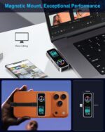 Magnetic Portable iPhone SSD for ProRes 4K 60fps Video Recording, 2TB External Super Storage for iPhone 17/16/15 Pro/Pro Max, iMac/MacBook, LCD Display, USB-C PD 3.0 Port, Built-in Cooling Fan - Image 5