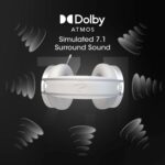 Zebronics Zeb-Blitz USB Gaming Headphone with Dolby Atmos, RGB LED, Windows Software, Simulated 7.1 Surround Sound, 2.4 Meter Braided Cable, Flexible mic, Padded Headband and Ear Cushions(White) - Image 4