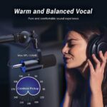 TONOR TD510 Dynamic Microphone, USB/XLR PC Microphone for Podcast, Recording, Live Streaming & Gaming, XLR Cardioid Studio Mic Music Voice-Over with Quick Mute, Headphone Output, Volume Control - Image 3