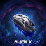 Arctic Fox Alien-X Gaming Wireless Mouse, Tri-Mode (2.4G/Bluetooth/Wired), 4800 DPI, 1000Hz Ergonomic Hollow RGB Rechargeable Type-C for Mac/Laptop/iPad/Office (Cool Grey) - Image 4