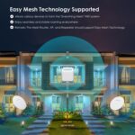 WAVLINK Mesh WiFi System Whole Home Coverage up to 1,000-2,000 sq. ft. WiFi Router/Extender Replacement, Dual-Band 2.4GHz+5Ghz, 4 x Internal Antennas, Support Touch Link Function, 1-Pack - Image 5