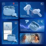 JBL Vibe Beam in-Ear Wireless Earbuds (TWS) with Mic,App for Customized Extra Bass Eq,32 Hours Battery&Quick Charge,Ip54 Water&Dust Resistance,Ambient Aware&Talk-Thru,Google Fastpair (Blue) - Image 3