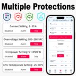 Smart Wifi Switch, 1P+N AC90-240V 1-50A, Smart Life/Tuya APP Remote Control, with Power Monitoring, Export/Clear Power Data, DIN Rail Mounted, with LCD Display, Recloser Function, FCC Certified - Image 5