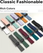 22 mm Silicone Magnetic Watch Straps Belt Band Compatible with Noise ColorFit Ultra/Ultra 2, Pro 3, Active/GPS, Buzz, Core, Nav & Nav+, Endure Smartwatch Straps, - Image 6