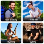 Smart Fitness Tracker, Activity Bracelet, Sleep Detection, Wearable Activity & Fitness Tracker for Multi-Sport Mode, IP68 Waterproof, Suitable for Both Men and Women， Free App Free APP Blue - Image 7