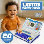 Orange Bear Kids Educational Laptop Toy with Mouse (1 Year Warranty) – 20 Learning Activities Games Music | ABC Numbers Alphabet Computer Toy for Boys & Girls | Learning Notebook for Kids (Blue) - Image 3