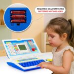 Orange Bear Kids Educational Laptop Toy with Mouse (1 Year Warranty) – 20 Learning Activities Games Music | ABC Numbers Alphabet Computer Toy for Boys & Girls | Learning Notebook for Kids (Blue) - Image 6