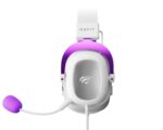 havit HV-H2002d Purple Gaming Headset Headset with Microphone, Speaker 53mm, Plug 3, 5mm: Compatible with Xbox ONE and PS4, HAVIT, HV-H2002d Purple and White - Image 4