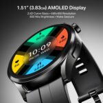 Boat Chrome Horizon, Premium Metal Body, Video Watch Faces, 1.51”(3.83cm) AMOLED Round Display, HRV & VO2 Max, Auto-Activity Detection, ASAP Charge, HRV Smartwatch for Men & Women (Midnight Black) - Image 4