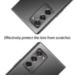 Soezit 5D Curved [Anti Glare] [Scratch Proof] Camera Lens Tempered Glass for Samsung Z Fold 2 - Black - Image 3