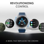 Pebble Revolve Pro 1.43" Ultra AMOLED Smartwatch | Rotating Bezel | 600 Nits Brightness | AOD | High-Accuracy Step Counter | Metal Build & Premium Strap | BT Calling | DIY Watch Faces - Blue - Image 4