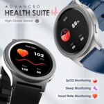 Pebble Revolve Pro 1.43" Ultra AMOLED Smartwatch | Rotating Bezel | 600 Nits Brightness | AOD | High-Accuracy Step Counter | Metal Build & Premium Strap | BT Calling | DIY Watch Faces - Blue - Image 6
