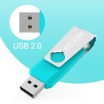 KEXIN 64GB 3 Pack USB Flash Drive USB Flash Drive Thumb Drive Zip Drive USB 2.0 Memory Stick USB Drive with Keychain Pink, Yellow, Cyan - Image 5