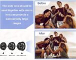 REDWIND Universal 3 in 1 Phone Camera Lens Kit 180° Fisheye 10X Macro 0.70 Wide Angle Lens Anti Slip & Anti Scratch Clip Compatible with iPhone & Android Smartphones for Video Live Show Vlog - Image 3