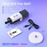 FIFINE XLR/USB Dynamic Microphone for Gaming, PC Computer Mic with RGB Lights, Gain Knob, Mute Button, Monitoring Jack, Gamer Mic for Podcasting, Recording Video Creation-AmpliGame AM8 White - Image 8