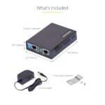 StarTech.com VDSL2 Ethernet Extender Kit Over Single Pair Wire, Up to 0.6mi (1km) Long Range Repeater, Replace for 110VDSLEXT, TAA - Image 7