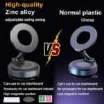 DETACHI Car Phones Holder, 360°Vaccum Magnetic Phone Car Accessories, Quick Install, Secure Grip, Mobile Holder for Car Interior Compatible with All Mobile (Extended) - Image 3