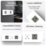 IOTICS Smart Wifi Switch Board: 2 x Switch & 2 Smart Plug Module. Touch Control, Remote, App Control. Voice Control with Alexa & Assistant. Smart Touch Switch Board For Home Automation (white) - Image 10