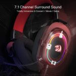 Redragon H510 Zeus-X RGB Wired Gaming Headset - 7.1 Surround Sound - 53MM Audio Drivers in Memory Foam Ear Pads w/Durable Fabric Cover- Multi Platforms Headphone - USB Powered for PC/PS4/NS - Image 4