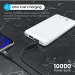 Portronics Power Brick II 10000 mAh,2.4A 12w Slim Power Bank with Dual USB Output Port for iPhone, Anrdoid & Other Devices.(White) - Image 3
