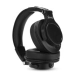 Juarez JRDJ400 Wired Over Ear DJ Headphones with Mic – 40mm Neodymium Drivers, 3.5mm/6.35mm Dual Jack, Foldable Design, Coiled & Straight Cable, Shareport, Noise Isolation, Black - Image 3