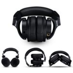 Juarez JRDJ400 Wired Over Ear DJ Headphones with Mic – 40mm Neodymium Drivers, 3.5mm/6.35mm Dual Jack, Foldable Design, Coiled & Straight Cable, Shareport, Noise Isolation, Black - Image 5