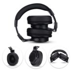Juarez JRDJ400 Wired Over Ear DJ Headphones with Mic – 40mm Neodymium Drivers, 3.5mm/6.35mm Dual Jack, Foldable Design, Coiled & Straight Cable, Shareport, Noise Isolation, Black - Image 6