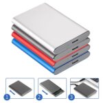 2.5in Portable USB 3.0 SATA 4TB Hard Drive Enclosure Tool Free Red - Image 4