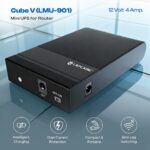 Lapcare Mini UPS for 12V Jio Fiber & Airtel Xtreme WiFi Routers up to 4A | WiFi UPS Power Backup up to 8 Hours | 4x2000 mAh | Mini Router ups for Power Backup - Image 3